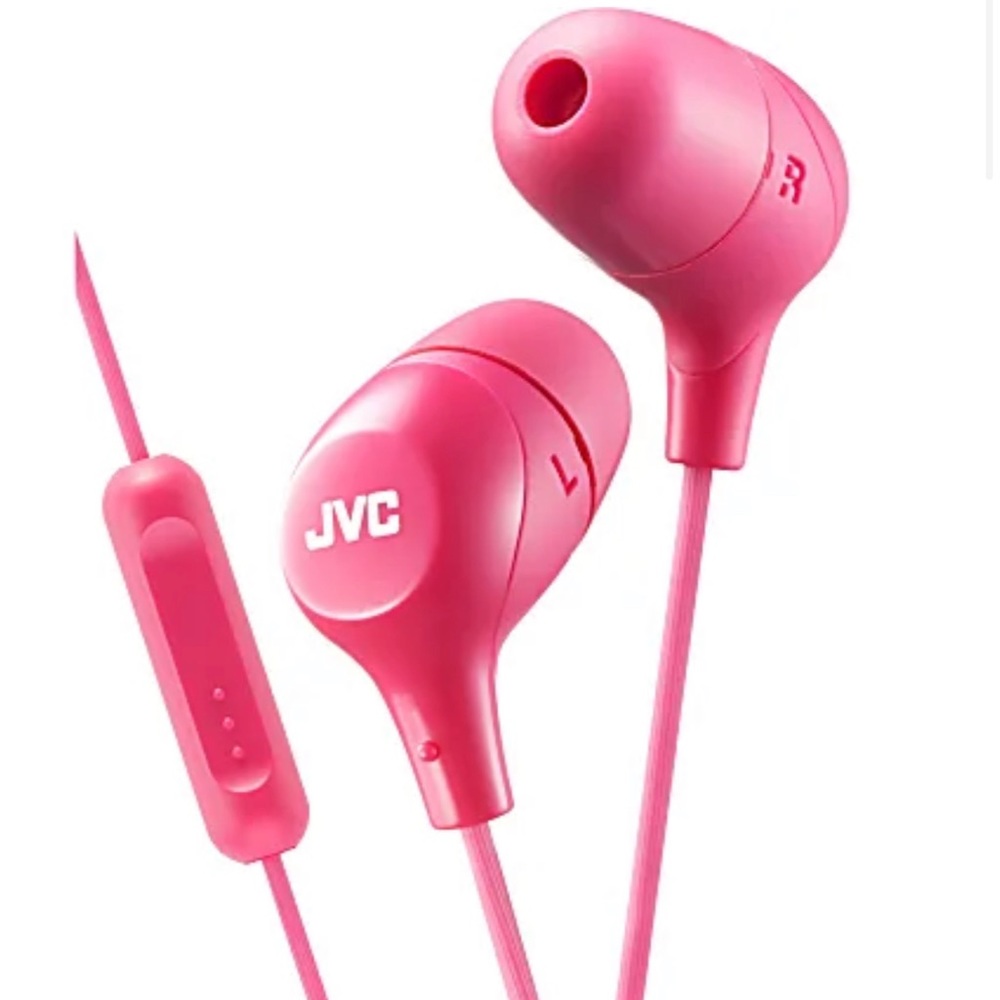 Jvc Hafx38mp Marshmallow[r] Inner-ear Headphones With Microphone [pink/green]